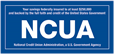 NCUA Logo with text about accounts being federally insured.